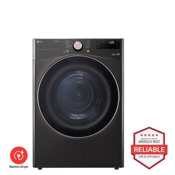 LG DLHC4002B Electric Dryer Brought to You by Americas Most Reliable Line of Appliances - Front View