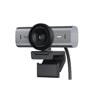 Logitech 960001529 webcam with Ultra-Wide 4K lens and 8.5MP sensor mounted on adjustable clip stand - Front View