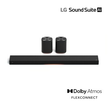 LG M5-P2_H7 Soundbar with wireless rear speakers and Dolby Atmos FLEXCONNECT Front View