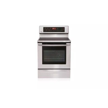 Freestanding Electric Range with Dual Convection System