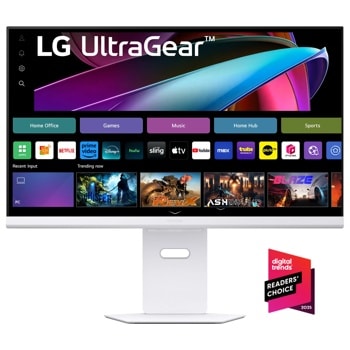 32 Inch UltraGear™ IPS 4K UHD 144Hz 1ms G-sync Compatible HDR 400 AI Smart Gaming Monitor with webOS 32G810SA-W
1