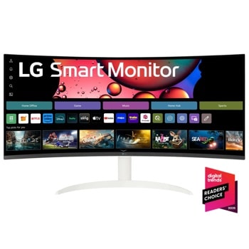 34 Inch Smart Monitor WQHD 21:9 Curved Screen 100Hz with webOS
34SR63QA-W1