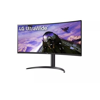 LG 34WP65C-B 34 inch Curved Ultrawide Monitor right side angle view
