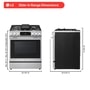 LG slide-in range dimensions