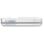 AJP73334635 LG refrigerator accessory drawer with clear plastic compartments and ventilation slots