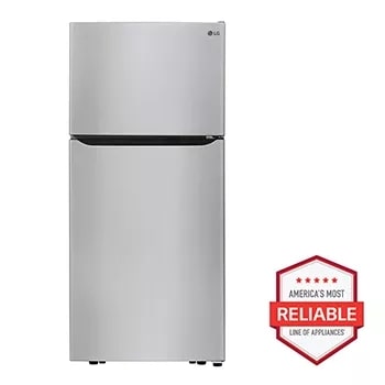 LG 20.2-cu ft Top-Freezer Refrigerator (White) ENERGY STAR in the