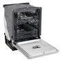 LG LDNPC44CS Top Control Dishwasher - Door Open Interior with Adjustable Racks Visible