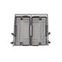 AHB73129404 dishwasher cutlery basket with dual compartments and grid pattern design shown from top view