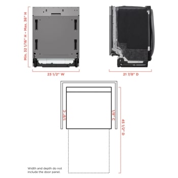 LG STUDIO Panel Ready Top Control Dishwasher with TrueSteam®
