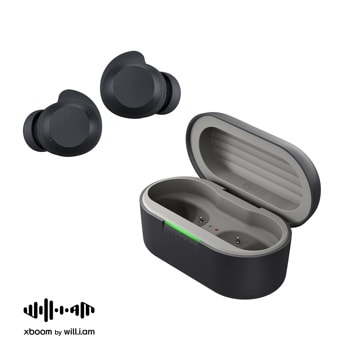 BUDS_AUSALBK LG xboom Wireless Earbuds with Open Charging Case and Green LED Indicator1