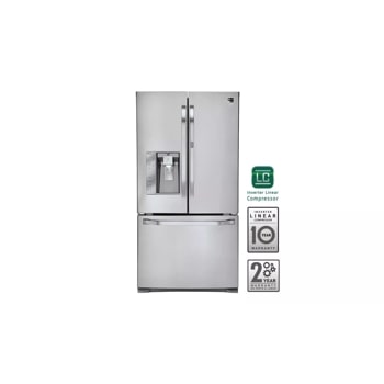 LG Studio - Ultra-Large Capacity Counter-Depth 3 Door French Door Refrigerator with Door-in-Door™