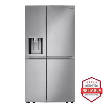27 cu. ft. 36-inch Wide Side-by-Side Refrigerator - Stainless Steel
