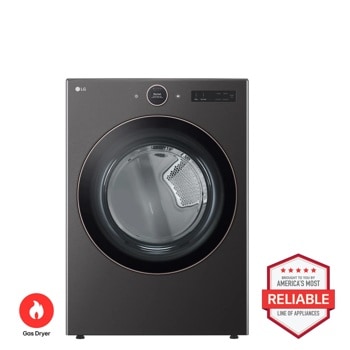 LG DLGX6501B Gas Dryer Brought to You by Americas Most Reliable Line of Appliances - Front View