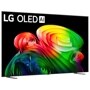83-Inch LG OLED AI 4K OLED TV OLED83B6AUA displaying vibrant colorful abstract design on screen - Side Angle