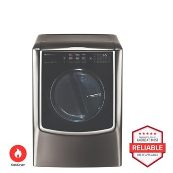 LG DLGX9501K Gas Dryer Brought to You by Americas Most Reliable Line of Appliances - Front View