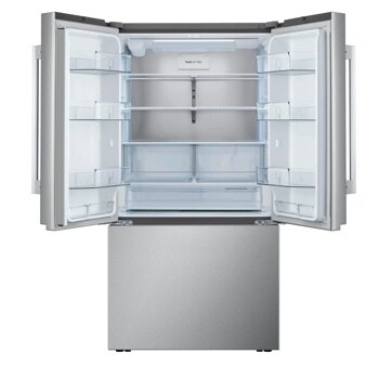 LG LRFLC2726S French Door Refrigerator - Open Interior with Shelves and Fresh Air Filter