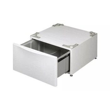 Front view of the Laundry Pedestal - White - WDP4W. 