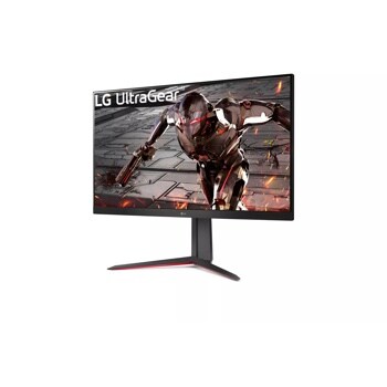 Right side view of the 32 Inch LG UltraGear (32GN650-B) gaming monitor with 165Hz refresh rate and 1ms (GtG) response time