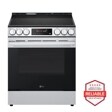 LG LSEL6333XE Electric Range with smooth cooktop and digital control panel brought to you by Americas Most Reliable Line of Appliances - Front View