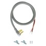 Laundry accessories power cord with plug and wires, screws and clips included.