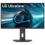 LG 27G61ZB-B 27-Inch UltraGear Gaming Monitor displaying motorcycle racing game with speed motion effects - Front View