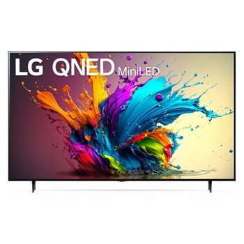 86 inch class LG QNED MiniLED TV 86QNED90TUA front view
