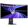 LG 45GX950B-B UltraGear evo AI OLED Gaming Monitor with curved display and adjustable stand - Front View