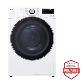 5.0 cu. ft. Front Load Washer and 7.8 cu. ft. Heat Pump Ventless Dryer with pedestal washer and drawer Laundry Set in White WM4000HWA_DLHC4002W_WD300CW_WDP6W