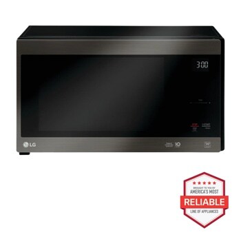 Front view of the 1.5 cu. ft. NeoChef™ Countertop Microwave with Smart Inverter and EasyClean® - LMC1575BD. Includes a graphic logo that says, Brought to you by America’s Most Reliable Line of Appliances.