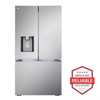 31 cu ft standard depth max french door refrigerator bottom freezer view