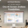 32 Inch 4K UHD IPS Smart Monitor with webOS and USB Type-C PD 90W
