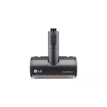 AGB74252422 LG CordZero vacuum cleaner power brush head attachment with clear base showing roller brush - Front View