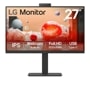 LG 27BA850-I 27-Inch Monitor with IPS display, built-in webcam, Full HD 1920x1080 resolution, and USB Type-C - Front View