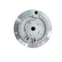 MBE62423801 stove burner base with circular metal design showing central gas opening and flame ports