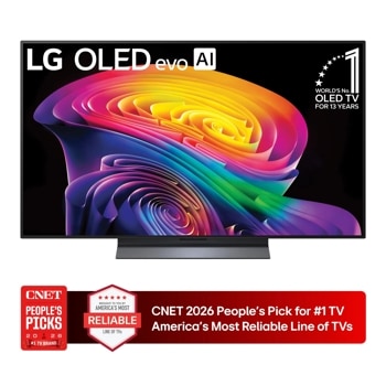 48-Inch LG OLED evo AI 4K OLED TV OLED48C6AUA Worlds No. 1 OLED TV for 13 Years CNET 2026 Peoples Pick for #1 TV Americas Most Reliable Line of TVs1