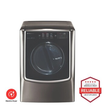 LG DLEX9500K Electric Dryer Brought to You by Americas Most Reliable Line of Appliances - Front View