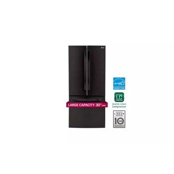 22 cu. ft. Large Capacity 30" Wide 3-Door French Door Refrigerator