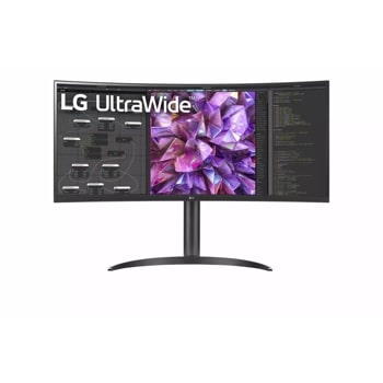 34" Curved UltraWide™ QHD IPS HDR 10 Built-in KVM Monitor with USB Type-C™ & LAN (RJ-45)