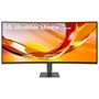 LG 34U620B-B 34-Inch Curved UltraWide Monitor with adjustable stand - Front View