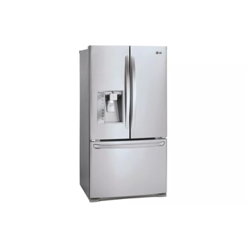 24 cu. ft. french door counter-depth refrigerator left side angle view