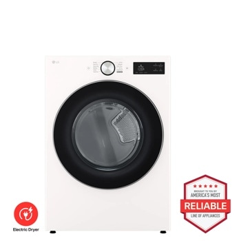 LG DLEX5800A Electric Dryer Brought to You by Americas Most Reliable Line of Appliances - Front View