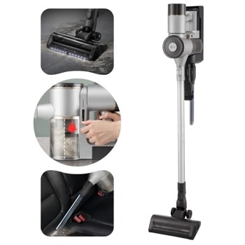 LG C7325LC - Cordless Vacuum - Side Angle Image on Charging Dock
1