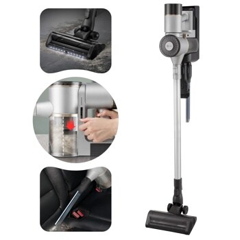 LG C7325LC – Cordless Vacuum – Side Angle Image on Charging Dock
