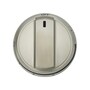AEZ74073401 LG cooking appliance control knob in stainless steel finish with OFF position indicator