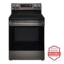 Front view of the 6.3 cu ft. Smart Wi-Fi Enabled Fan Convection Electric Range with Air Fry & EasyClean® - LREL6323D. 
