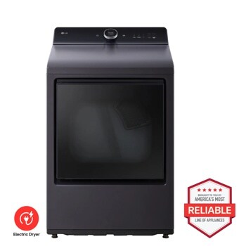LG DLEX8600BE Electric Dryer Brought to You by Americas Most Reliable Line of Appliances - Front View