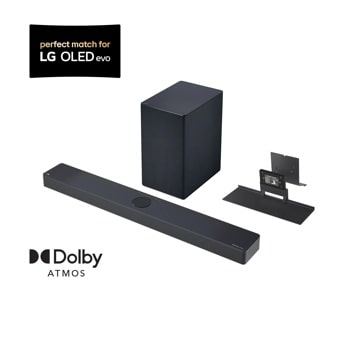 SC9S LG Soundbar C for TV with Dolby Atmos® and Synergy Bracket 3.1.3 channel, Best OLED matching 