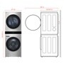 LG STUDIO WashTower™ Smart Front Load 5.0 cu. ft. Washer and 7.4 cu. ft. Gas Dryer with Center Control®
