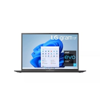 LG gram 17” Lightweight Laptop, Intel® 11th Gen Core® i7 Evo™ Platform, 32GB RAM, 2TB SSD, Gray