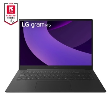 LG gram Pro 16 Inch, Thin and Lightweight Laptop, Windows 11 Home, Intel® Evo™ Edition - Intel® Core™ Ultra 9, 32GB RAM, 2TB (2x1TB) SSD, RTX 5050, Black 16Z90TR-E.ADB9U1